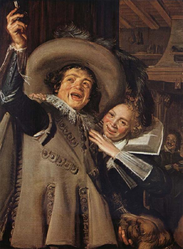 Frans Hals Young Man and Woman in an Inn Sweden oil painting art